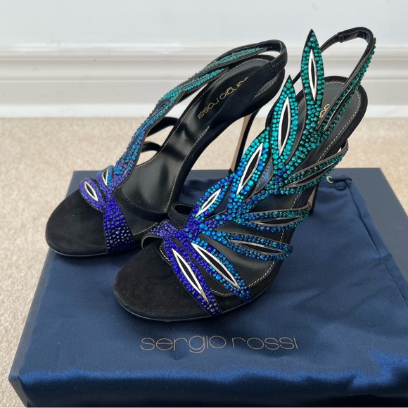 Sergio Rossi Floral embellished Sandals - Picture 2 of 9